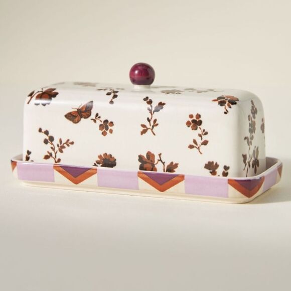 NIB Anthropologie Loren Butter Dish - Picture 4 of 8